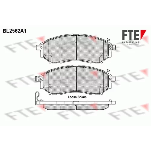 Sada brzdových platničiek kotúčovej brzdy FTE 9010813