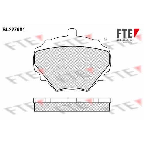 Sada brzdových platničiek kotúčovej brzdy FTE 9011062