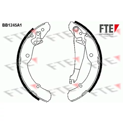 Sada brzdových čeľustí FTE 9100049