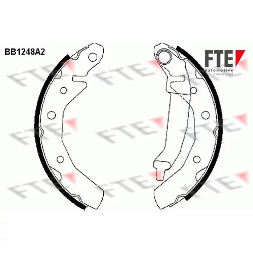 Sada brzdových čeľustí FTE 9100051