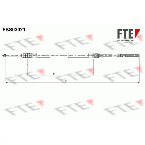 Ťažné lanko parkovacej brzdy FTE 9250110