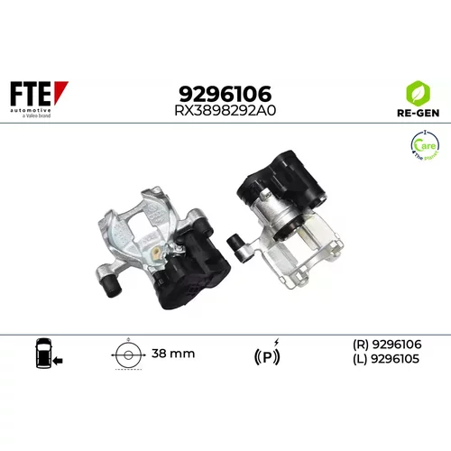 Brzdový strmeň FTE 9296106
