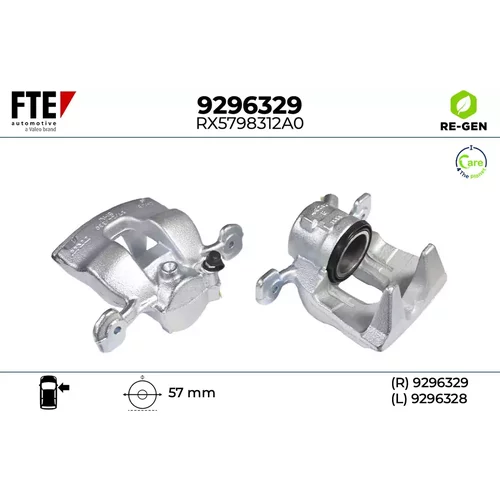Brzdový strmeň FTE 9296329