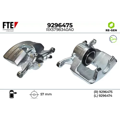Brzdový strmeň FTE 9296475