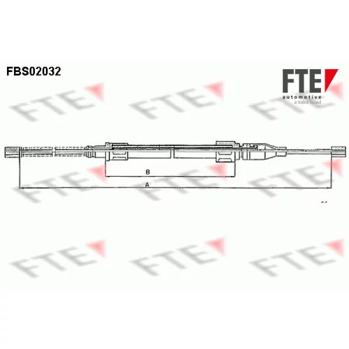 Ťažné lanko parkovacej brzdy FTE FBS02032