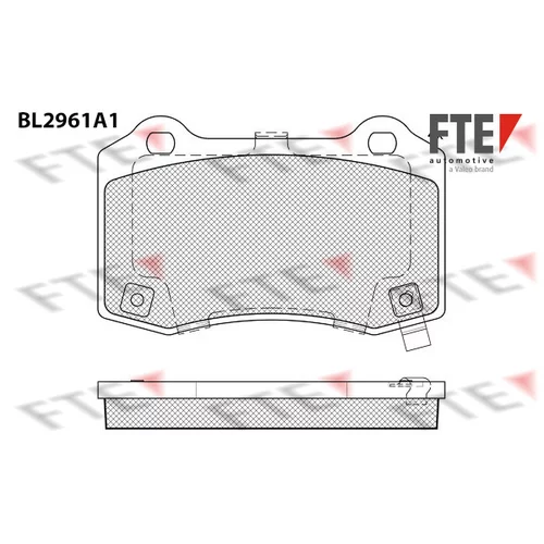 Sada brzdových platničiek kotúčovej brzdy FTE 9011204