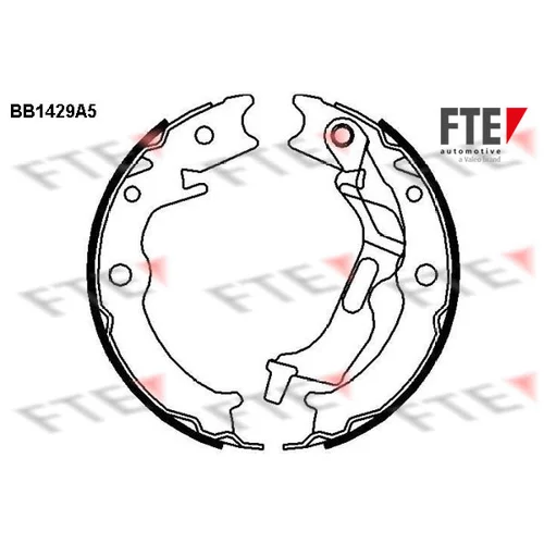 Sada brzd. čeľustí parkov. brzdy FTE 9100156