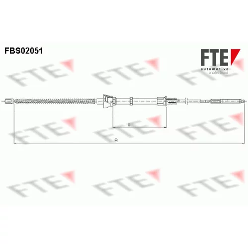 Ťažné lanko parkovacej brzdy FTE 9250054