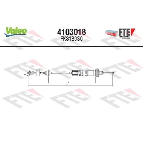 Lanko ovládania spojky FTE 4103018