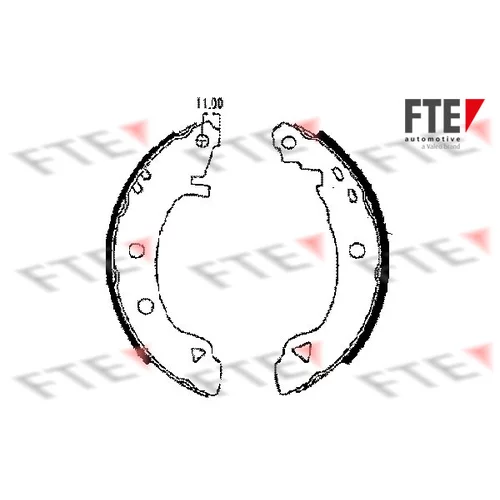 Sada brzdových čeľustí FTE 9100016