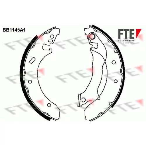 Sada brzdových čeľustí FTE 9100026