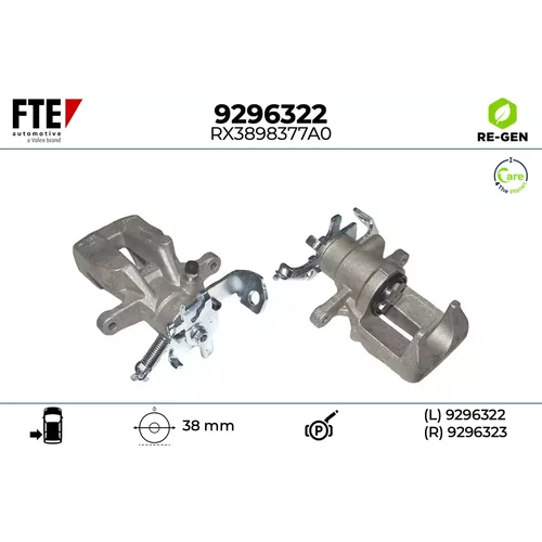Brzdový strmeň FTE 9296322