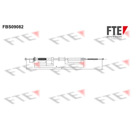 Ťažné lanko parkovacej brzdy FTE FBS09082