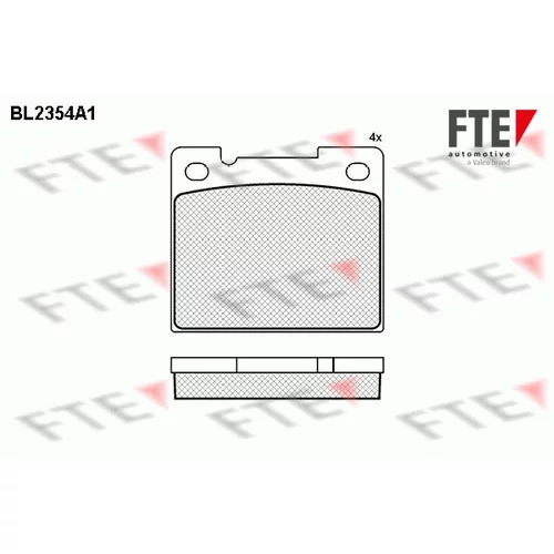 Sada brzdových platničiek kotúčovej brzdy FTE 9010707