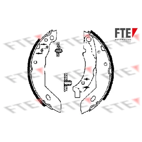 Sada brzdových čeľustí FTE 9100006