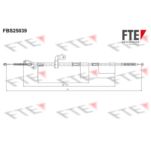 Ťažné lanko parkovacej brzdy FTE 9250628