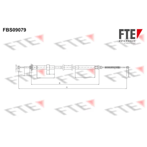 Ťažné lanko parkovacej brzdy FTE FBS09079