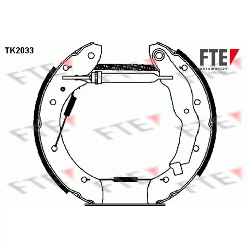 Sada brzdových čeľustí TK2033 /FTE/