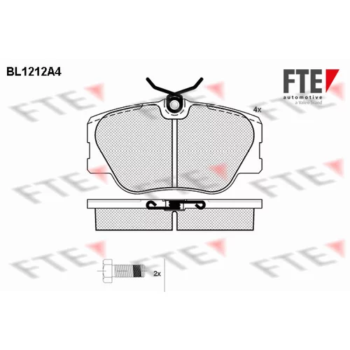 Sada brzdových platničiek kotúčovej brzdy FTE 9010063