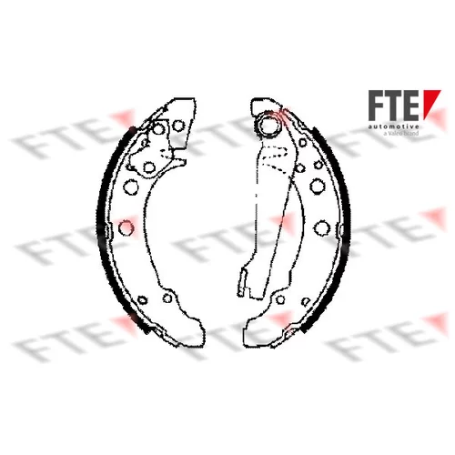 Sada brzdových čeľustí FTE 9100001