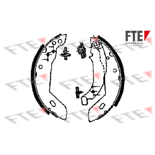 Sada brzdových čeľustí FTE 9100008