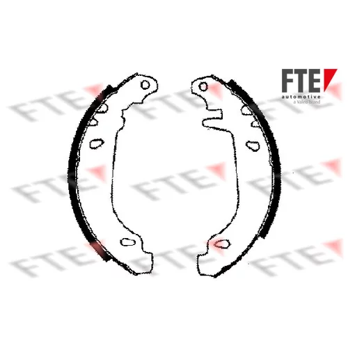 Sada brzdových čeľustí FTE 9100017