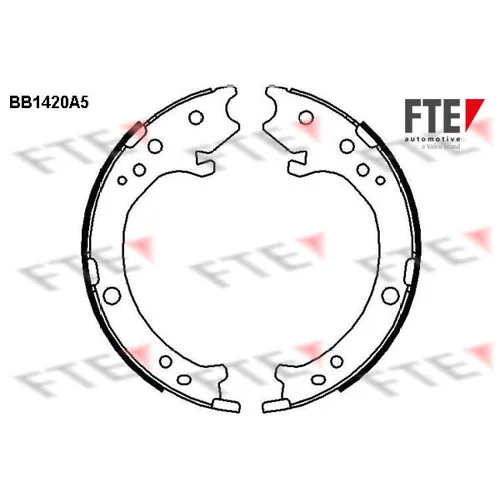 Sada brzd. čeľustí parkov. brzdy FTE 9100148
