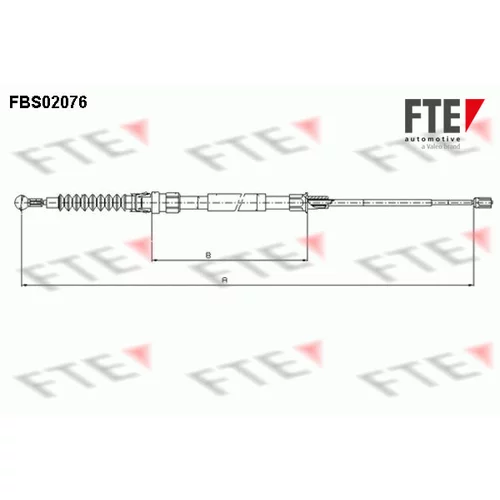 Ťažné lanko parkovacej brzdy FTE 9250077