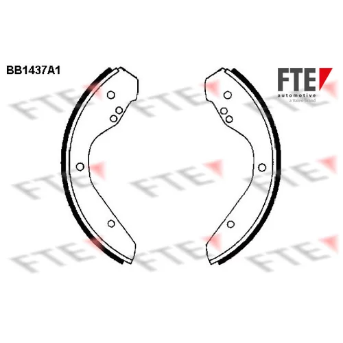 Sada brzdových čeľustí 9100161 /FTE/