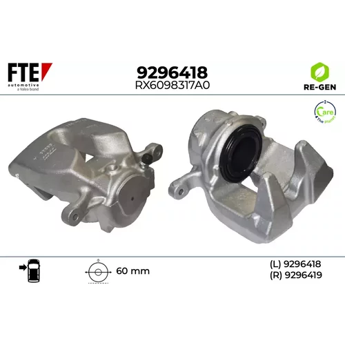 Brzdový strmeň FTE 9296418