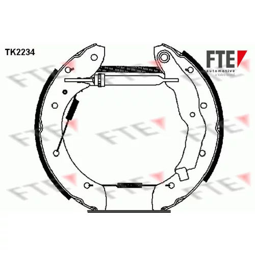 Sada brzdových čeľustí FTE TK2234