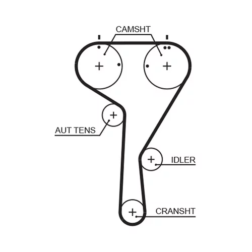 Sada ozubeného remeňa K055680XS /GATES/ - obr. 1