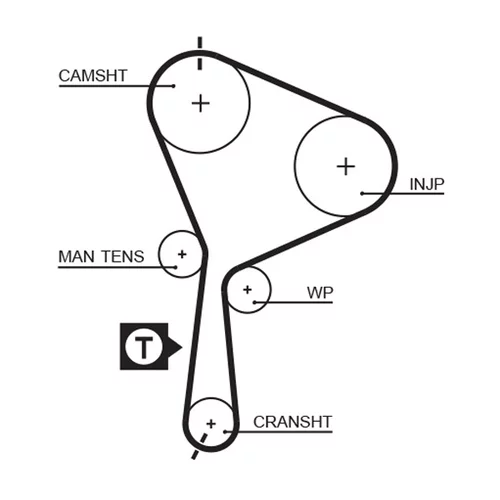 Vodné čerpadlo + sada ozubeného remeňa KP15552XS /GATES/ - obr. 1