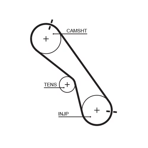 Sada ozubeného remeňa K015560XS /GATES/ - obr. 1