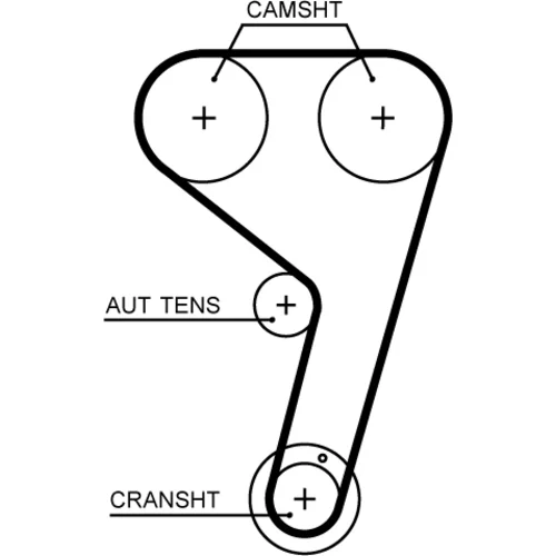 Sada ozubeného remeňa K02T376HOB /GATES/ - obr. 1