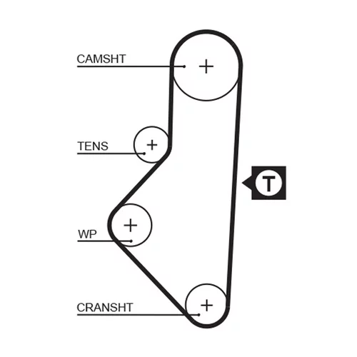 Vodné čerpadlo + sada ozubeného remeňa KP15050XS-1 /GATES/ - obr. 1