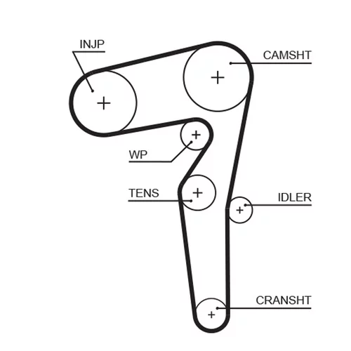 Vodné čerpadlo + sada ozubeného remeňa KP15646XS /GATES/ - obr. 1