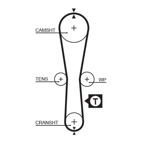 Vodné čerpadlo + sada ozubeného remeňa KP25454XS-2 /GATES/ - obr. 1