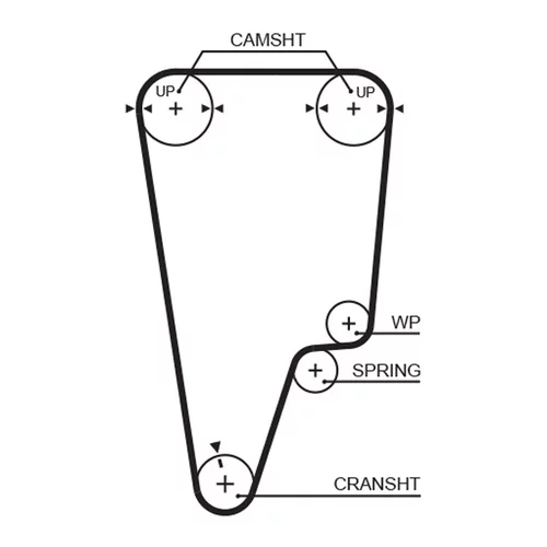 Vodné čerpadlo + sada ozubeného remeňa KP15505XS /GATES/ - obr. 1