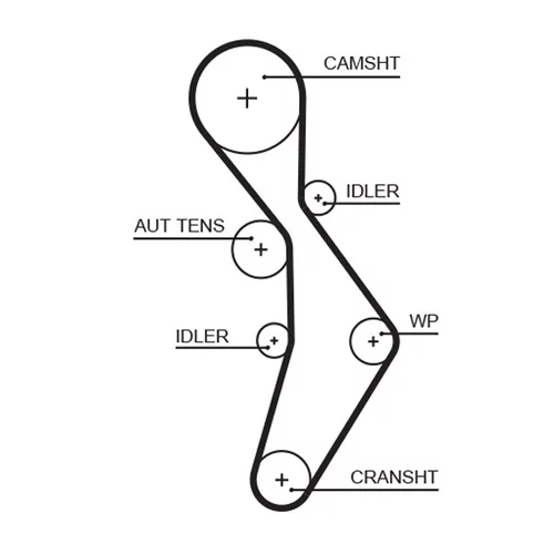 Vodné čerpadlo + sada ozubeného remeňa KP35604XS-2 /GATES/ - obr. 1