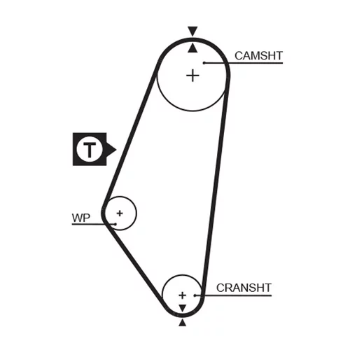 Vodné čerpadlo + sada ozubeného remeňa KP25047 /GATES/ - obr. 1