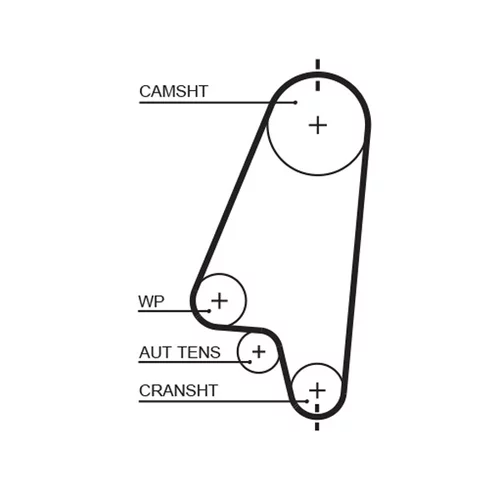 Vodné čerpadlo + sada ozubeného remeňa KP25310XS /GATES/ - obr. 1