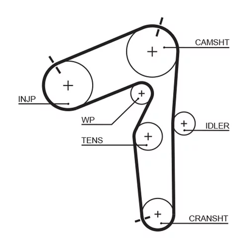 Vodné čerpadlo + sada ozubeného remeňa KP35462XS /GATES/ - obr. 1