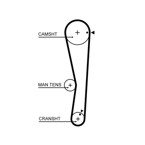 Sada ozubeného remeňa K015687XS /GATES/ - obr. 1