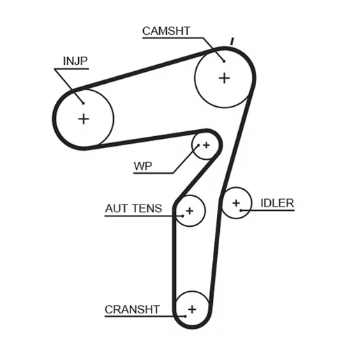 Vodné čerpadlo + sada ozubeného remeňa KP35600XS /GATES/ - obr. 1