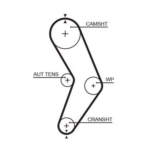 Sada ozubeného remeňa K015662XS /GATES/ - obr. 1
