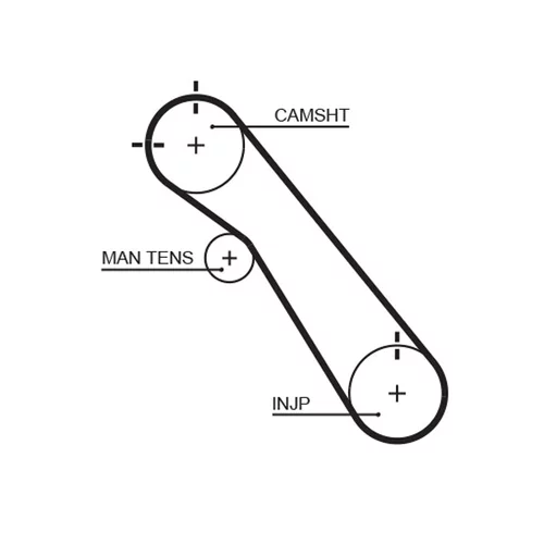 Sada ozubeného remeňa K015548XS /GATES/ - obr. 1