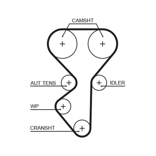 Vodné čerpadlo + sada ozubeného remeňa KP15631XS-1 /GATES/ - obr. 1