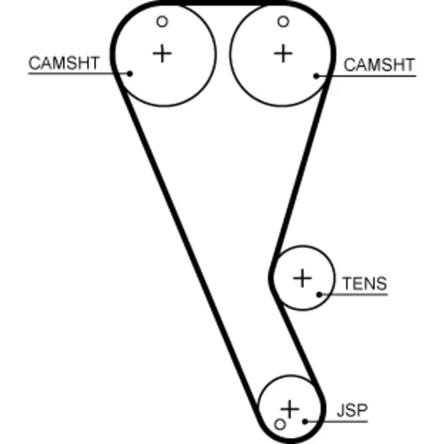 Vodné čerpadlo + sada ozubeného remeňa KP1T372HOB-1 /GATES/ - obr. 1