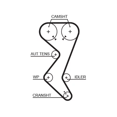 Vodné čerpadlo + sada ozubeného remeňa KP15528XS /GATES/ - obr. 1